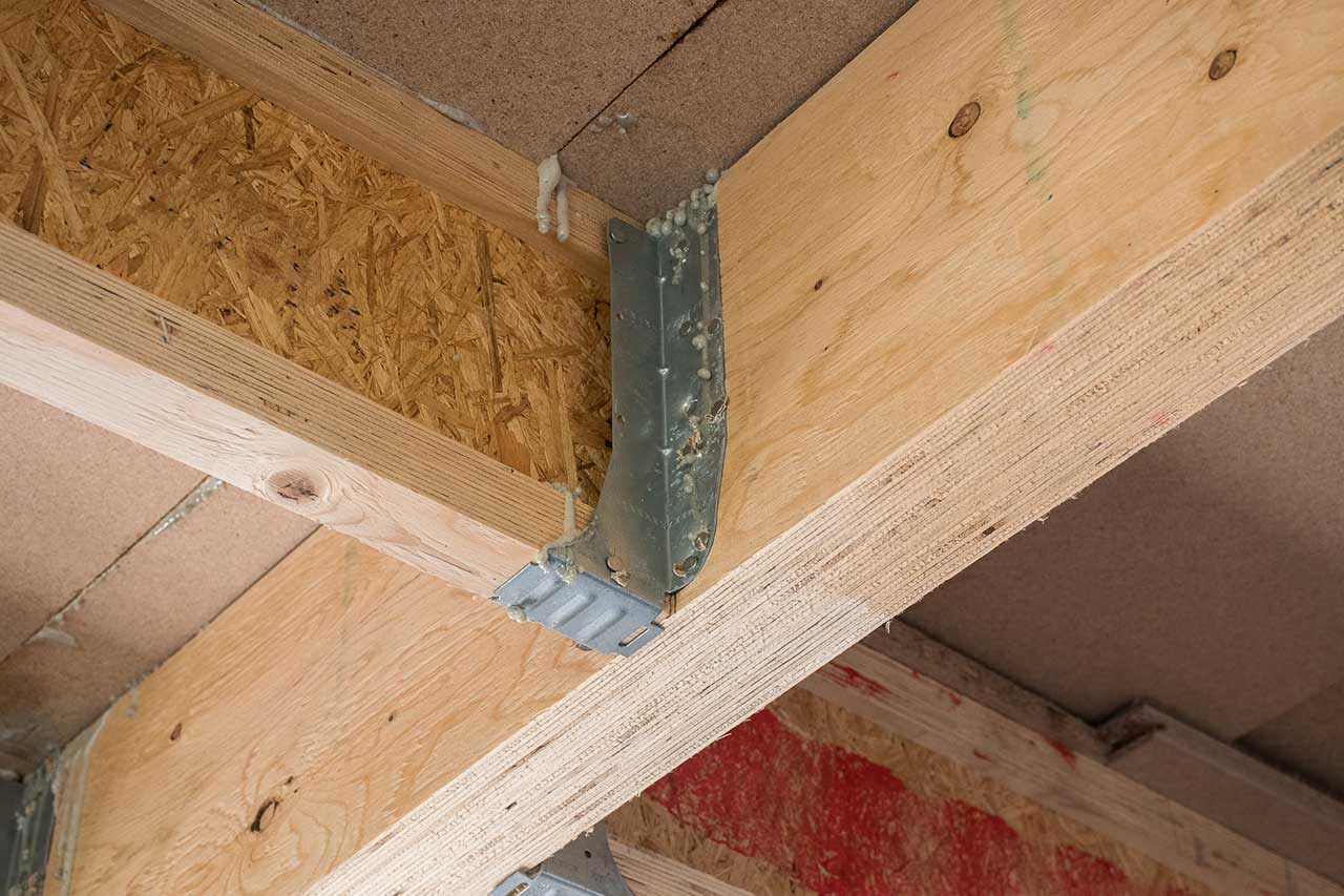 carpentry framing repair of roof joist truss