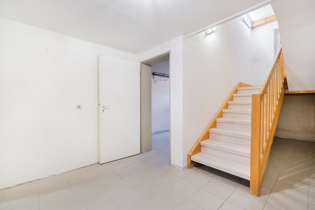 Basement of house sealed against water damage